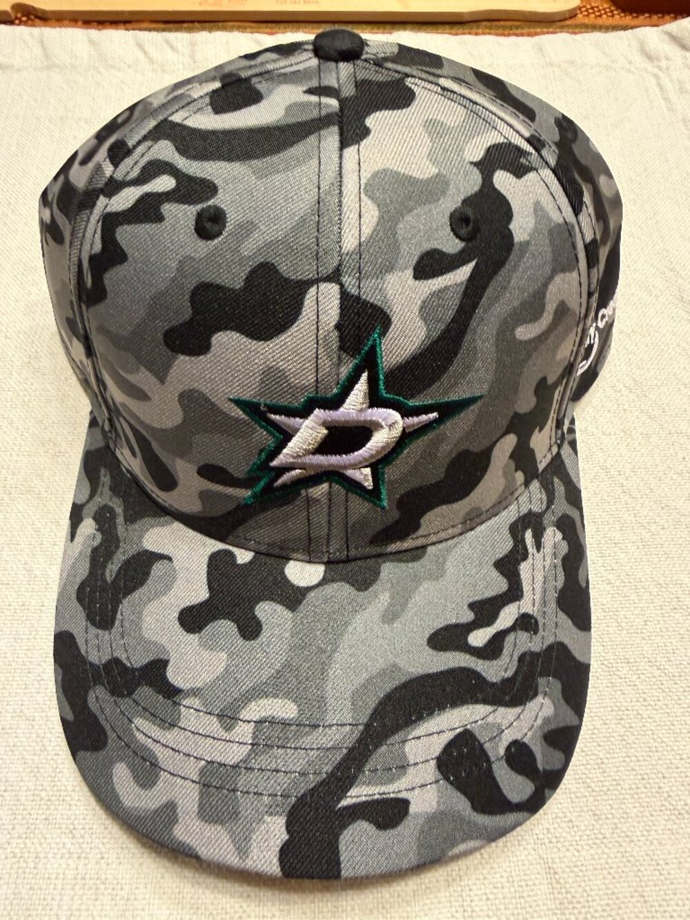 Dallas Stars Gray Camo Adjustable Hat